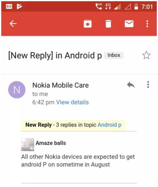 必须服！诺基亚全系8月份更新Android P