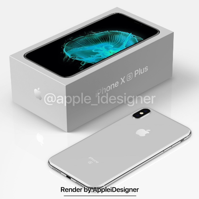 苹果iPhone X Plus渲染图流出，含包装盒，稳了！