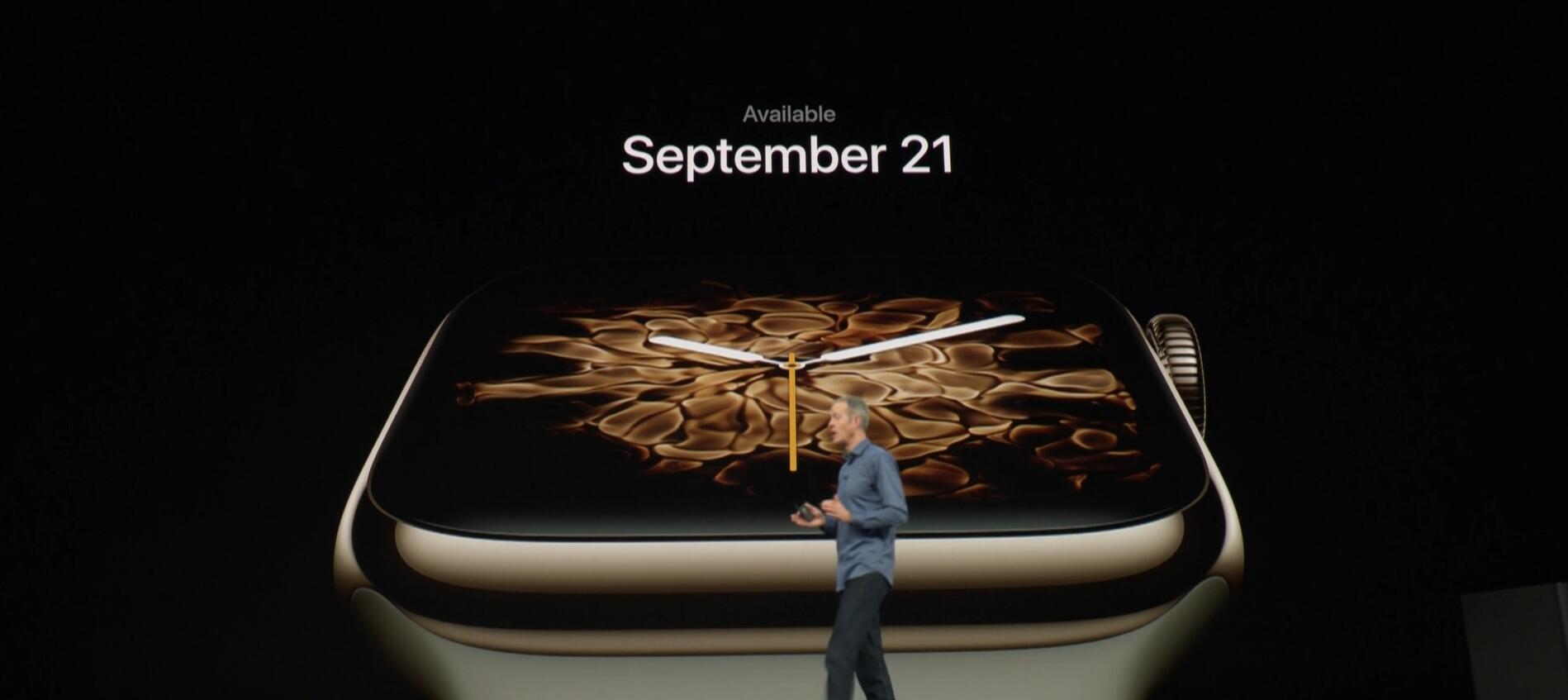 Apple Watch 4发布：表盘更大 续航更久