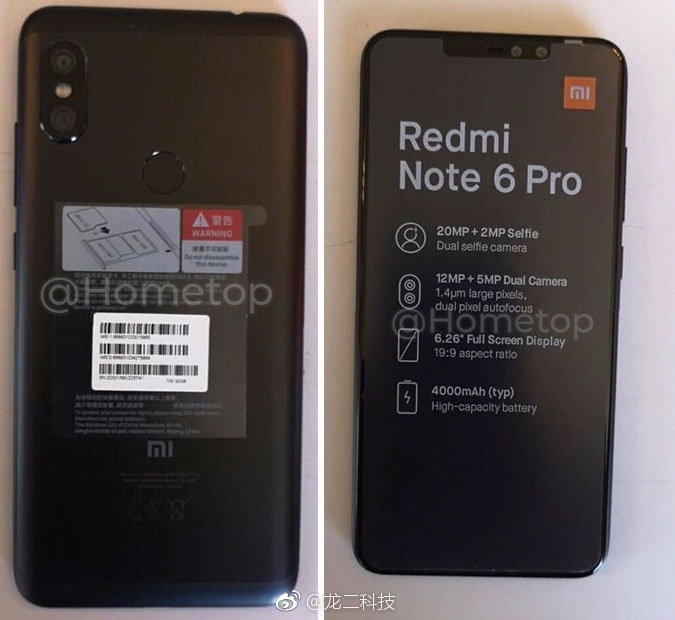 千元级新品 红米Note 6 Pro真机碟照曝光 骁龙636加持