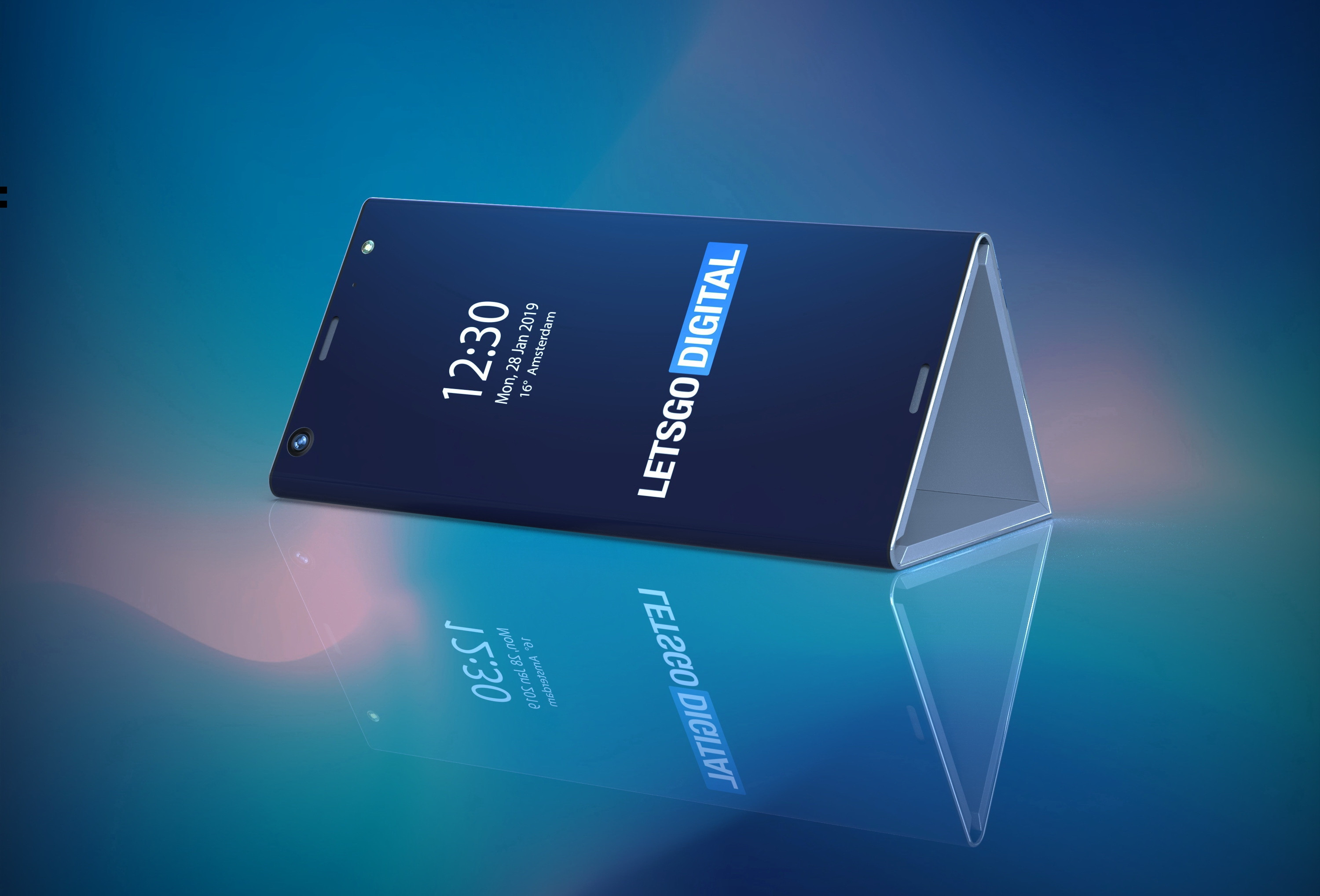 Intel三折叠手机专利曝光：跑Win10