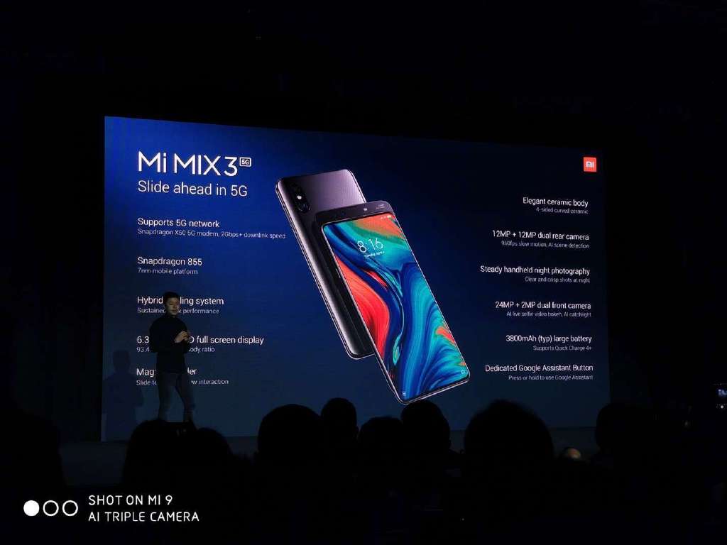 小米MIX3 5G版发布：竟如此便宜