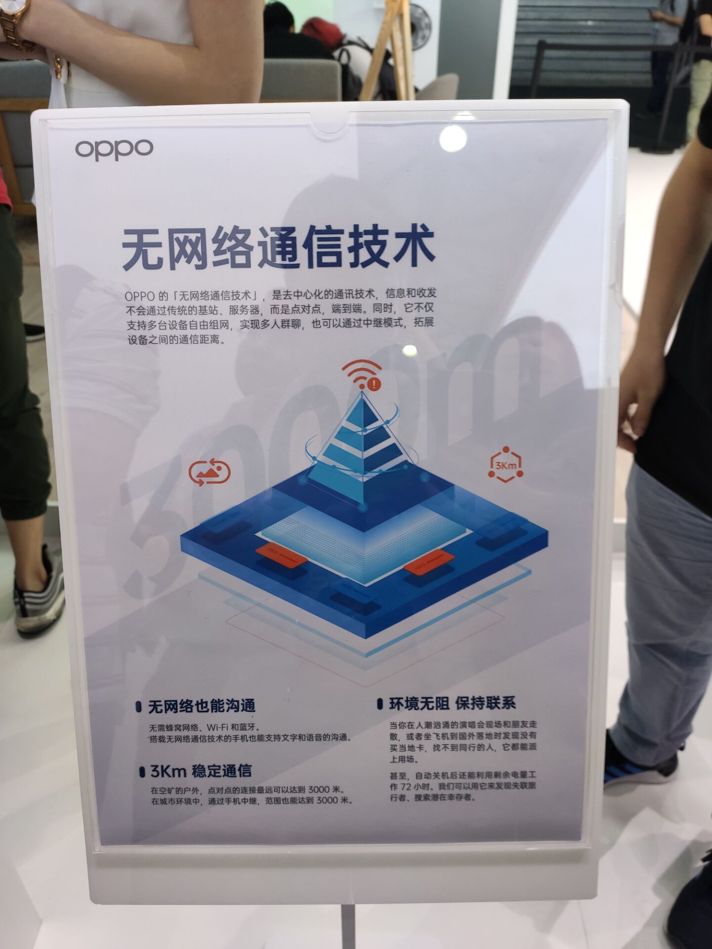 OPPO推出重磅新技术：3000米内无网通讯！