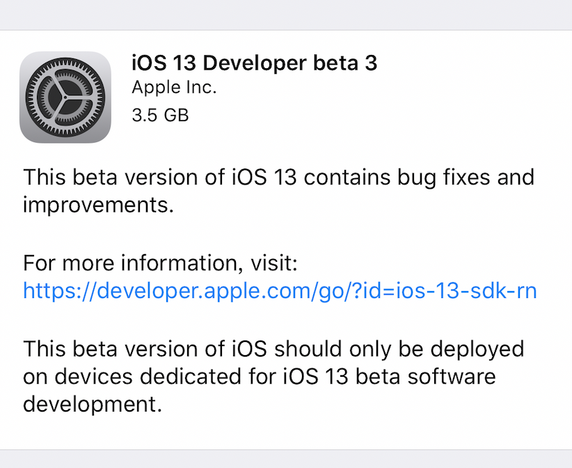 iOS 13第三个开发者测试版发布 细节再度优化 但仍不够稳定