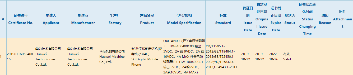 荣耀V30获3C认证：5G全网通 40W快充