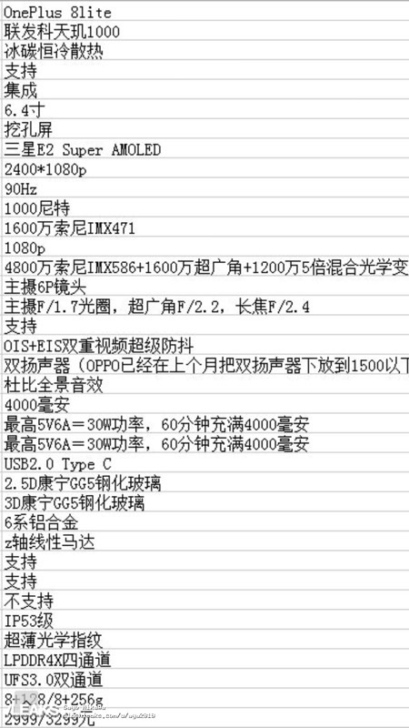 一加8新机全系列详细信息曝光：这次有三款