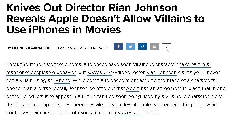 苹果规则：坏人不能用iPhone