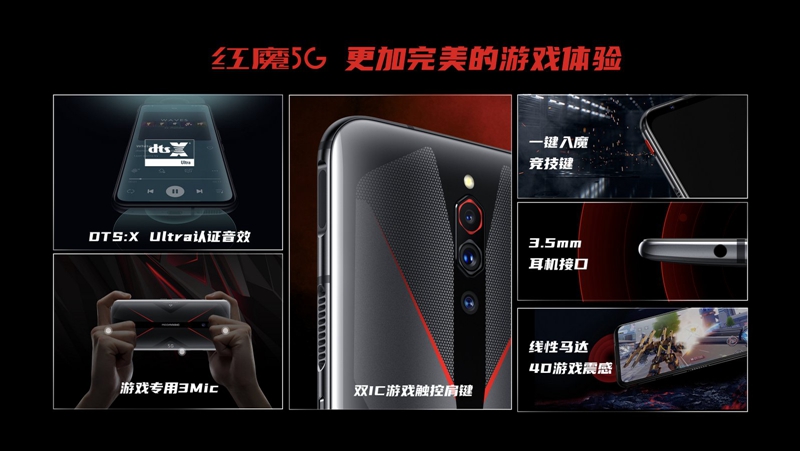 红魔5G电竞手机发布：144Hz屏+16GB内存