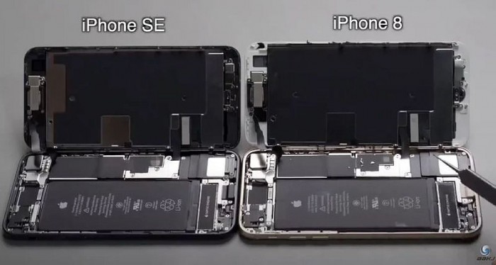 iPhone SE拆解对比 无缝对接iPhone 8