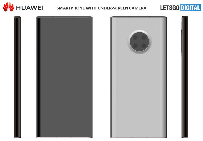 华为手机新专利曝光：屏下镜头、左右无边框