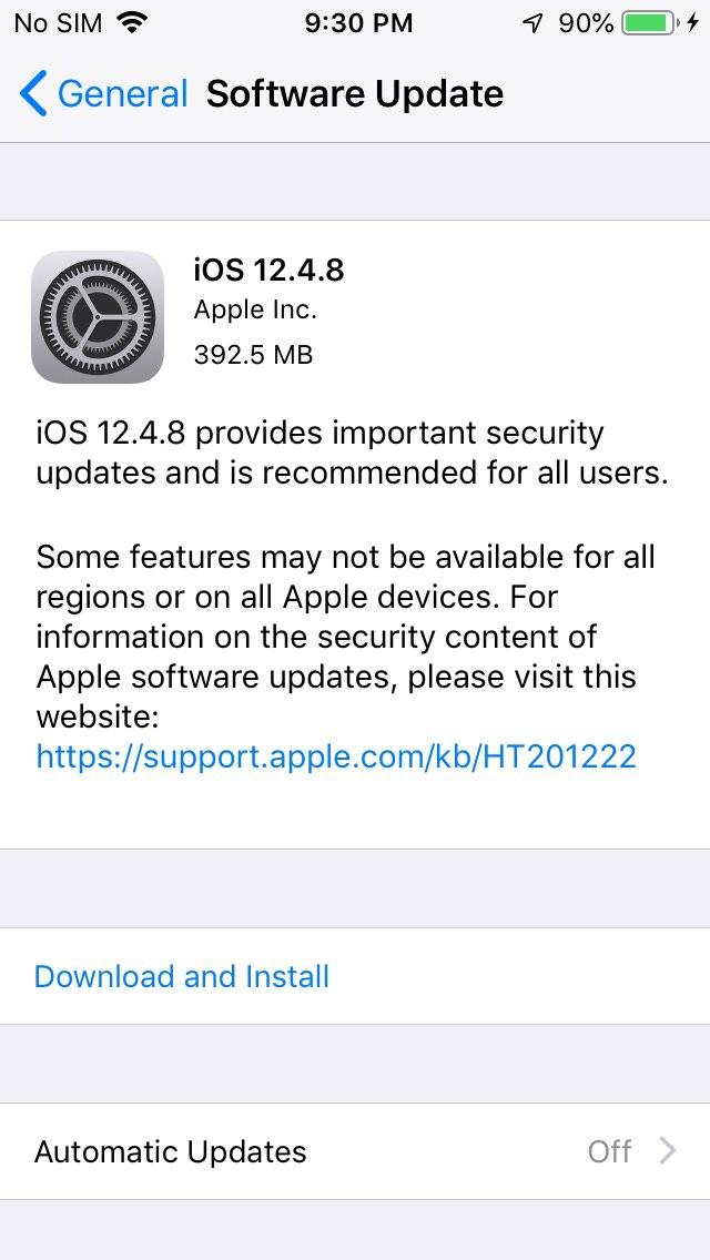 iOS 12不死 苹果突发更新