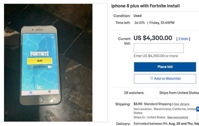 二手iPhone 8卖出天价 只因一款游戏
