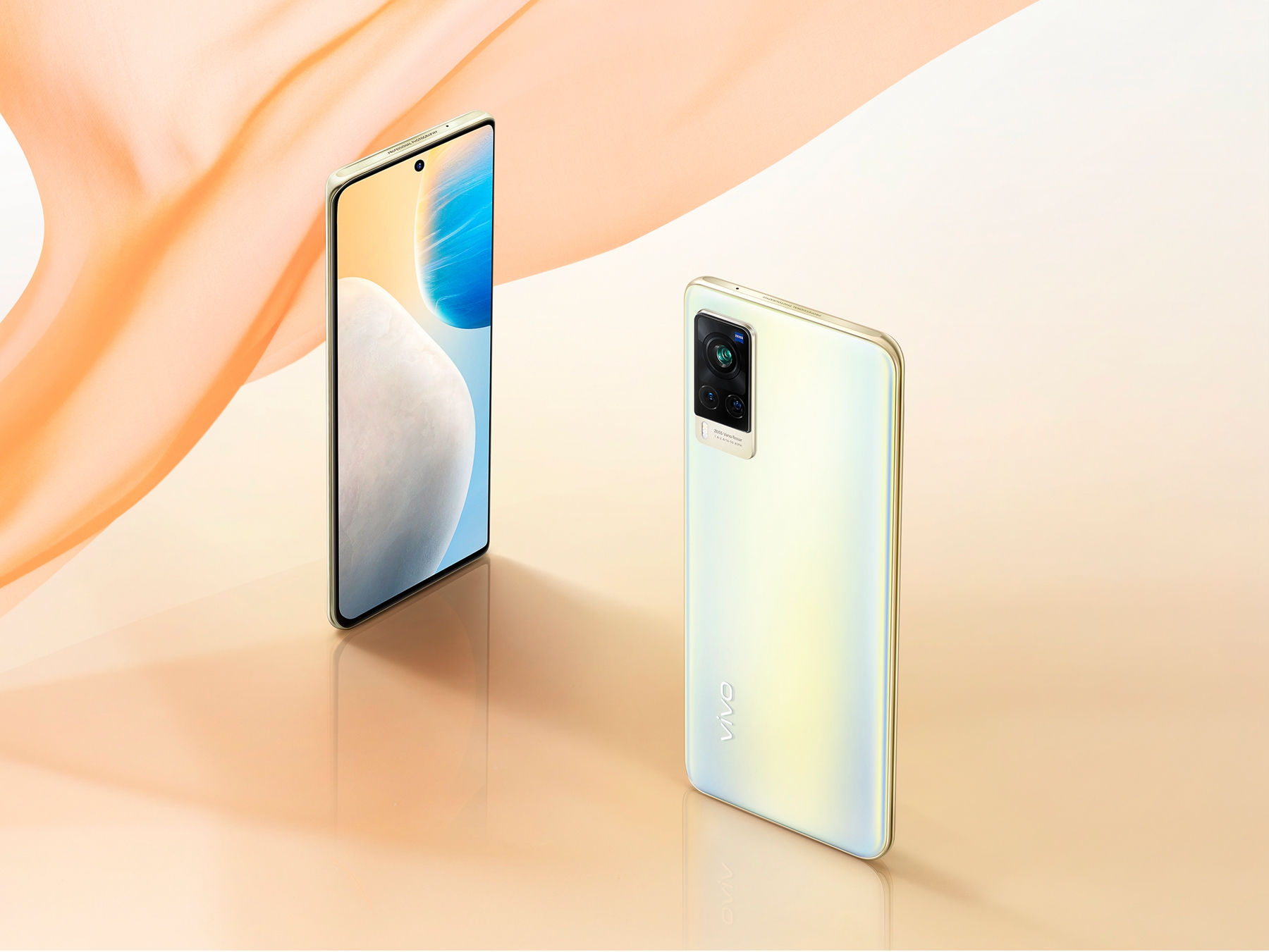 vivo X60定妆照公布：中置打孔屏