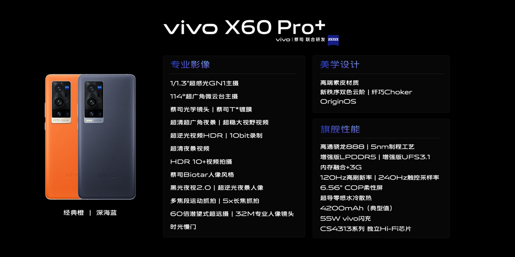 双主摄+蔡司影像系统 vivo X60 Pro+发布 4998元起