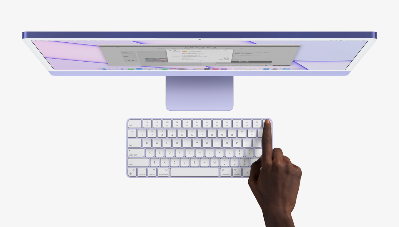 苹果全新24英寸iMac发布 M1芯片加持 史上最薄