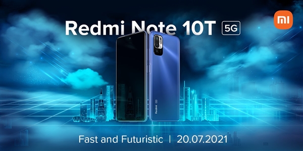 Redmi发布预告：Note 10T本月20日发布