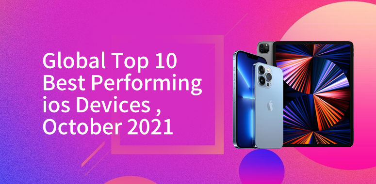 Global Top 10 Best Performing iOS Devices in October 2021