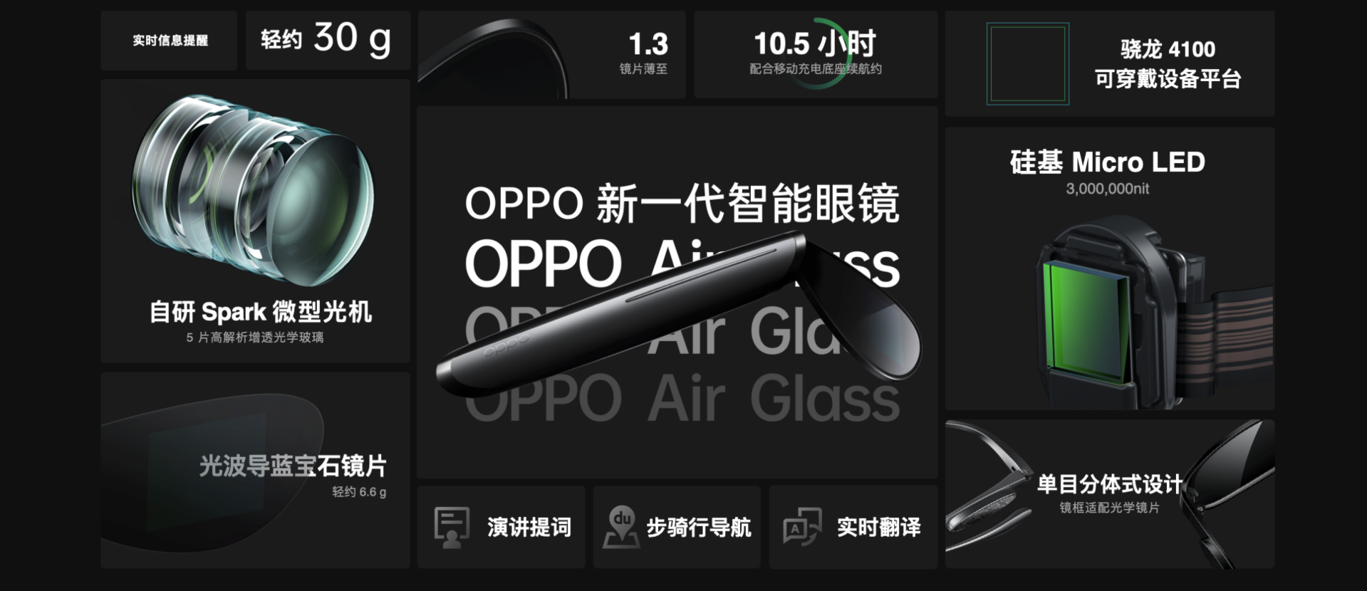 轻巧超乎想象 OPPO Air Glass智能眼镜正式发布