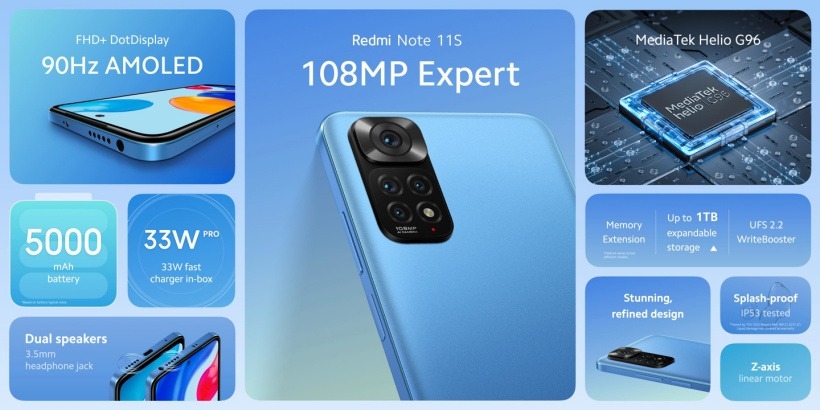 Redmi Note 11新版发布：更换高通芯