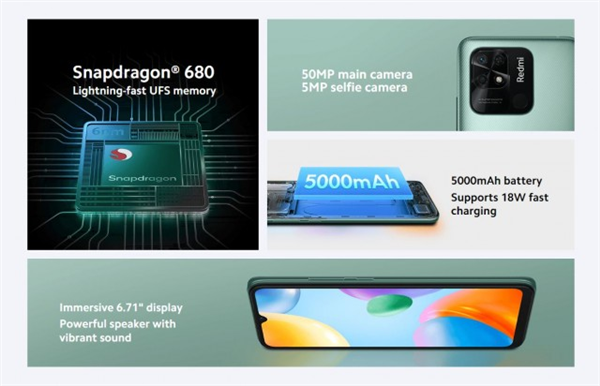 Redmi 10C发布：LCD屏+华为nova9 SE同款处理器 