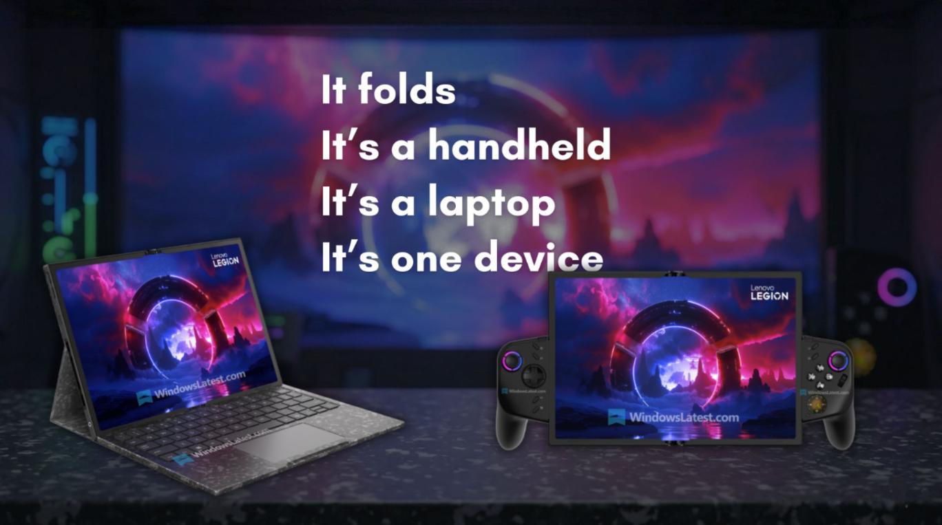 联想Legion Go Fold折叠掌机概念机将亮相MWC 2026 PC掌机二合一