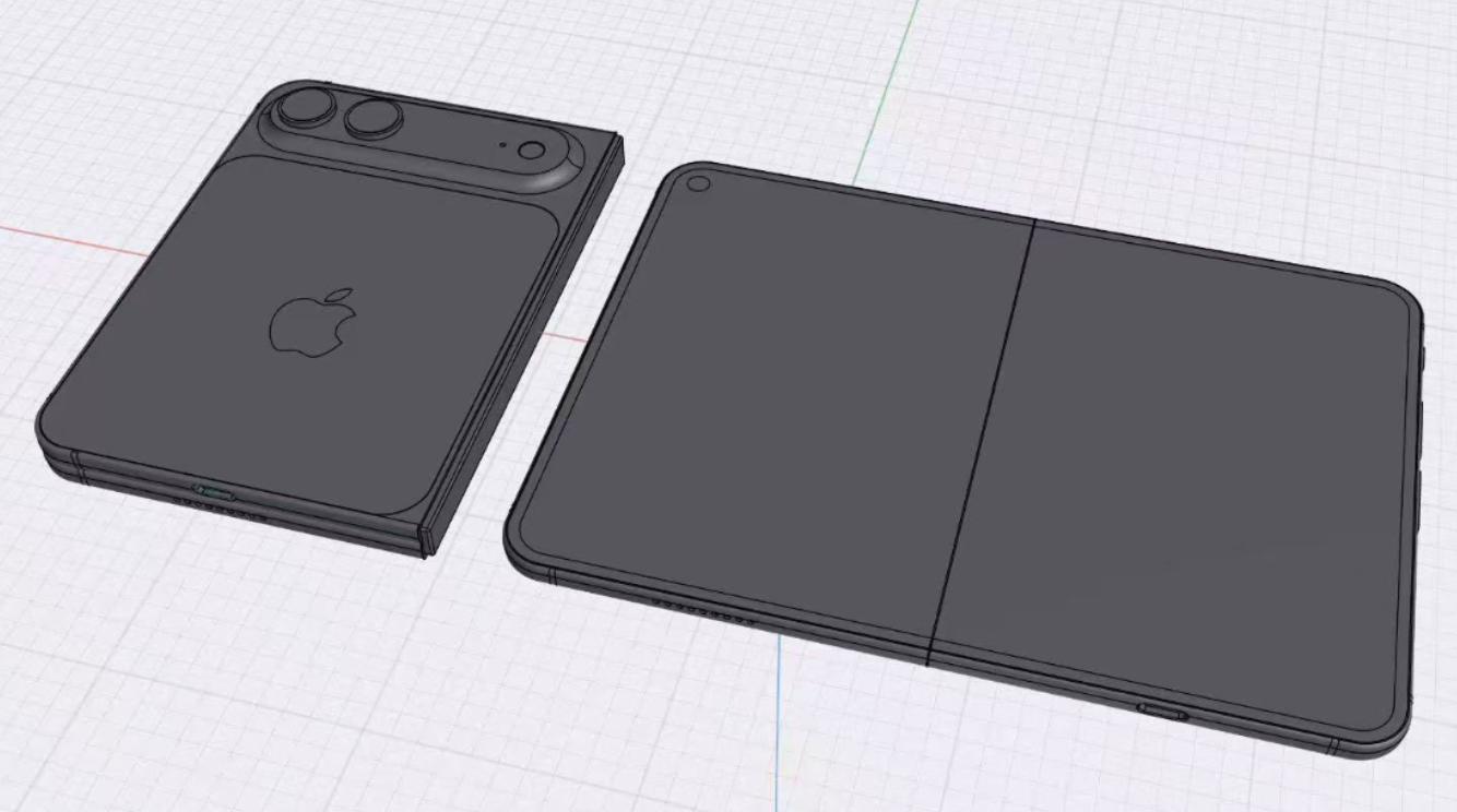苹果iPhone Fold CAD渲染图曝光 预计2026年9月发布
