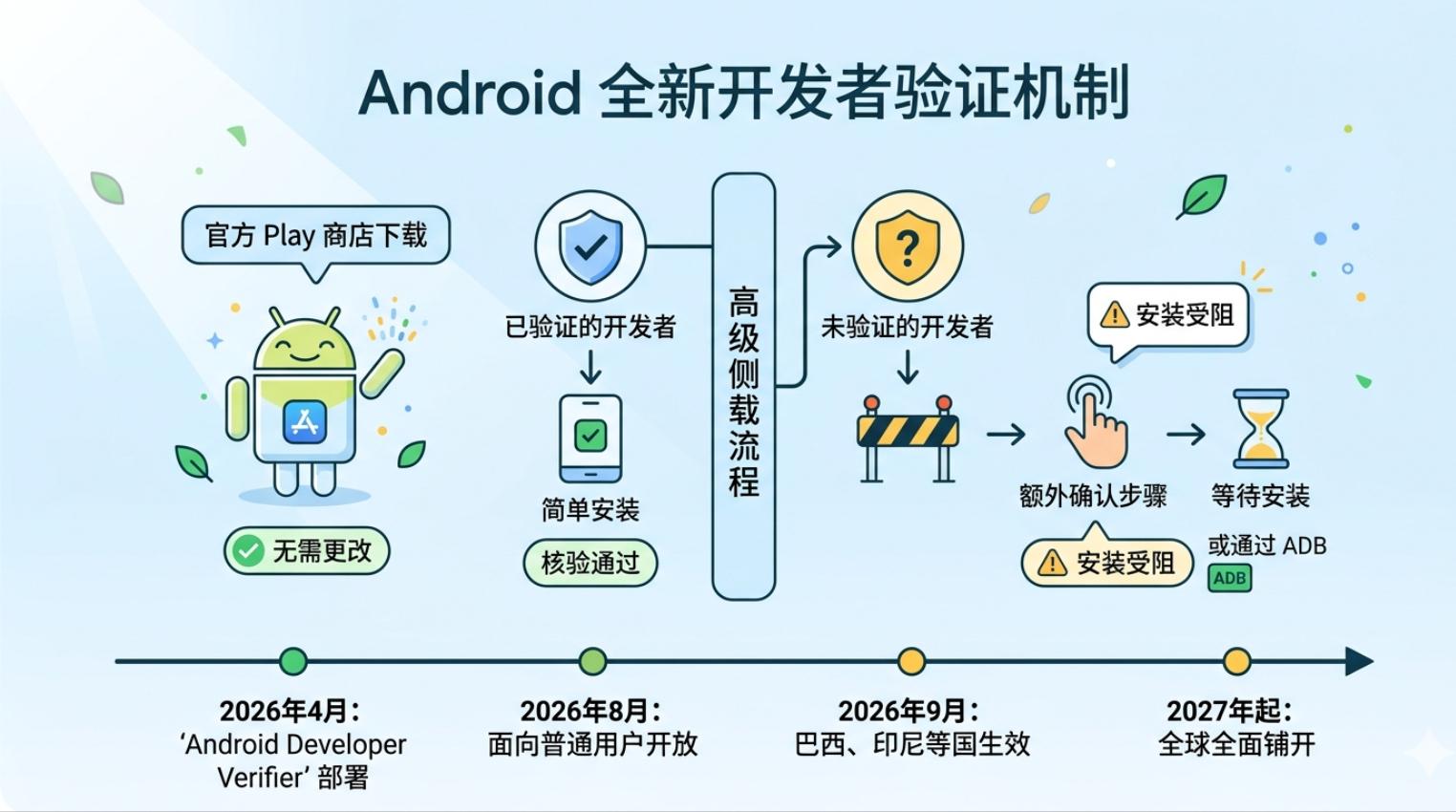 Google启动Android开发者身份验证体系 应用侧载机制迎来重大调整