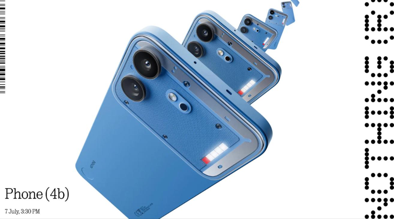 Nothing Phone 4b外观设计正式亮相 7月7日发布