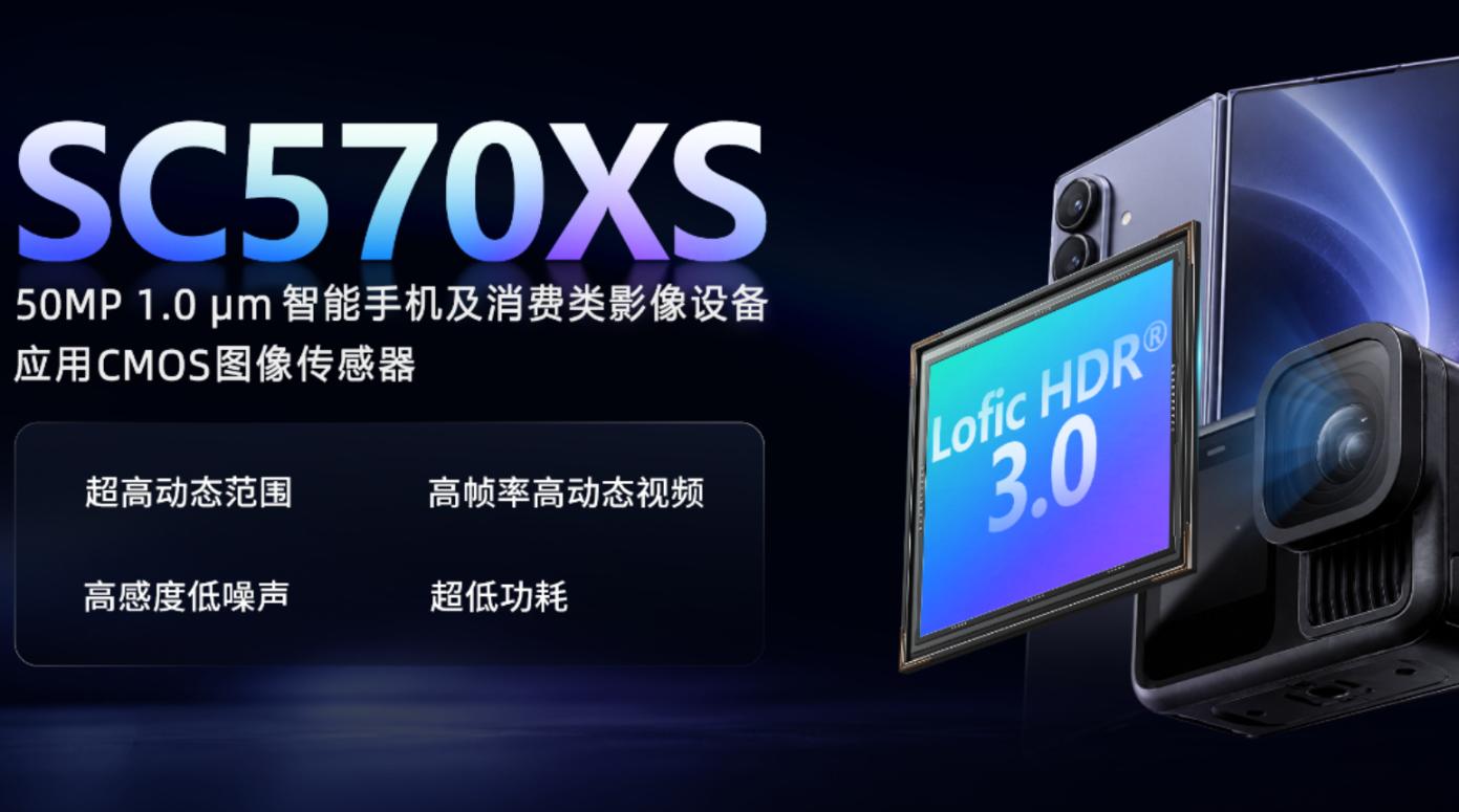 思特威发布50MP CMOS SC570XS 搭载Lofic HDR 3.0技术