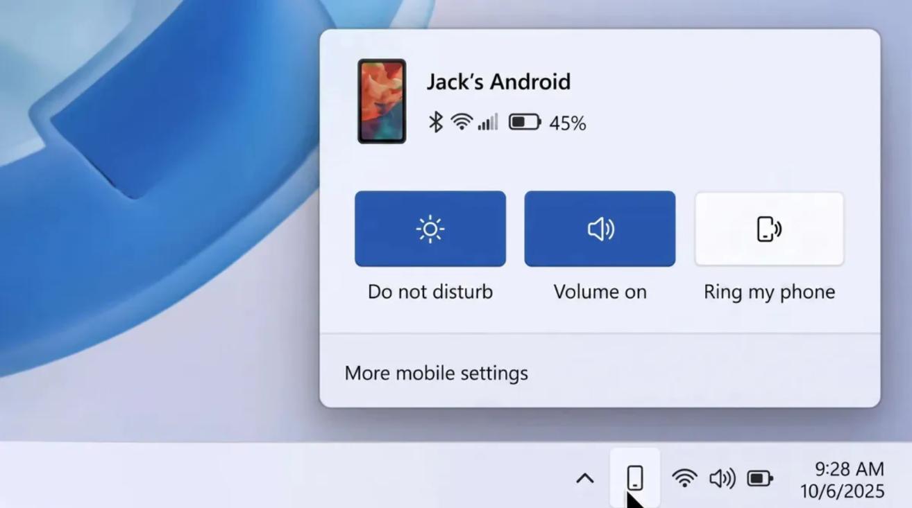 微软拟将Android手机与PC互联深度整合进Windows 11 不再只是Phone Link